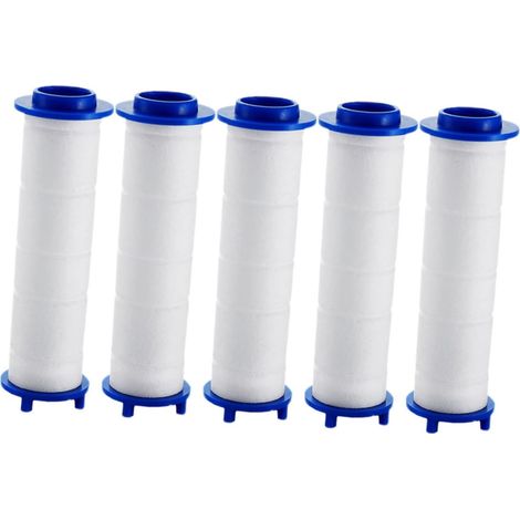 Filtre de Bain Remplaçable 8 Cm Coton Compressé Filtration Eau Dure Salle de Bain Lot de 5 Pièces (1/5)