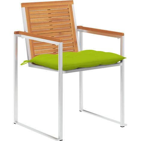 Maison Exclusive - Gartenstühle 8 Stk. mit Kissen Massivholz Akaz (1/5)