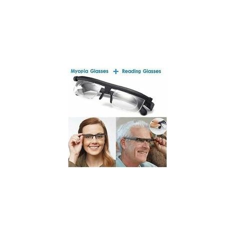 Lunettes de lecture à focale réglable de 3 à +6 dioptries pour myopie (1/5)