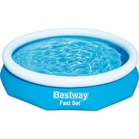 PISCINA TONDA FUORI TERRA CON ANELLO GONFIABILE SUPERIORE BESTWAY 305xH66 -57456 (1/5)