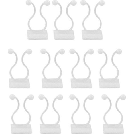 Lot de 50 Invisible mur Vines Fixture plante Climbing mur Fixture clips pour maison et jardin mur Sticky crochet Middle (1/5)