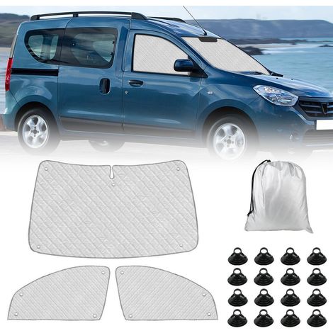 Sonnenschutz Frontscheibe Dacia Dokker 2015-2025 3-teilig Thermomatte faltbar (1/5)