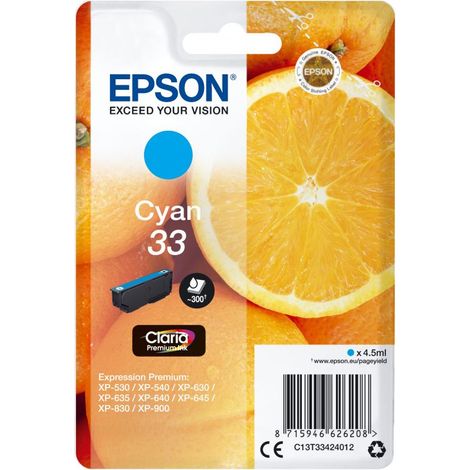Epson Oranges C13T33424022 cartucho de tinta 1 pieza(s) Original Cian (1/5)