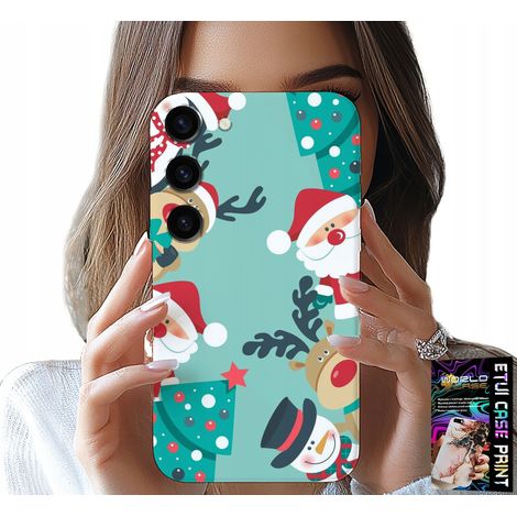 Funda para Samsung Galaxy S23 - Papá Noel, renos, muñecos de nieve, diseños navideños (1/5)