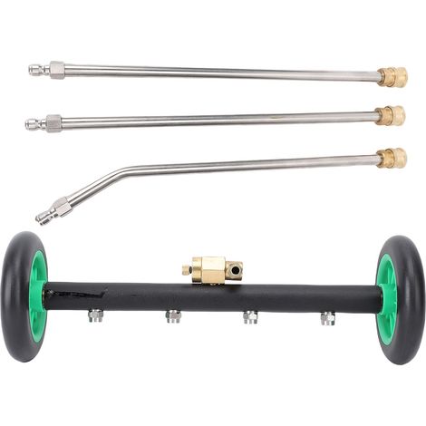 Kit de nettoyage de soubassement 17,7 po, 2,5 gal/min, 4 000 PSI, nettoyeur haute pression multifonctionnel à angle réglable (1/5)