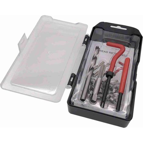 Kit de réparation de filetage M14 X 1.5, 15 pièces, Compatible hélicoptère, filetage endommagé de 14mm