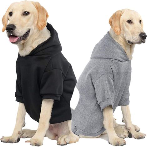 pullover 2 pièces pour chiens, pullover en coton pour animaux domestiques, pullover en polaire pour chats, pullover pour chiens de S à m(M)