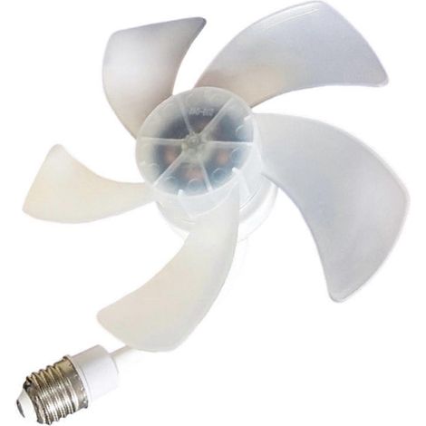 E27 LED-Deckenventilator mit 360° verstellbarem Hals und 3 Geschwindigkeitsstufen für Zuhause oder Lagerhalle