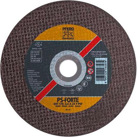 Disque à tronçonner PFERD STEEL EH-115-2.4 A 46 PPS POUR - 69198130