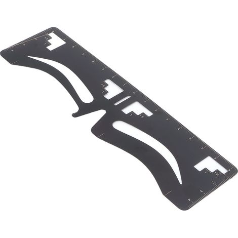 Règle à sourcils trois points, gabarit de mesure d'équilibre, extension de traçage, pochoir européen pour sourcils, outil de dessin précis. (1/5)