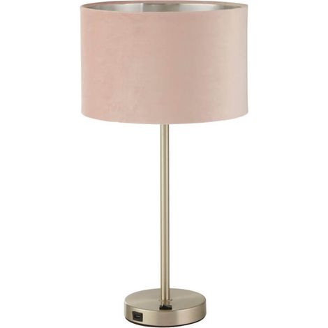 Jolie lampe de table Finn or avec du rose - EU58911PI