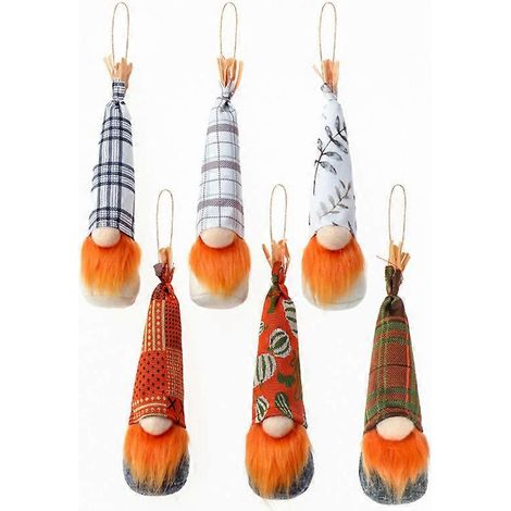 MIMIGO 3 piezas Muñeco de peluche de gnomo, lindo enano elfo, colgante, suministros para colgar Tomte para Año Nuevo y árbol de Navidad (1/4)