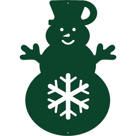 Weihnachtsanhänger 19  Schneemann, durchbrochene Weihnachtsdekoration, Winterfeiertage