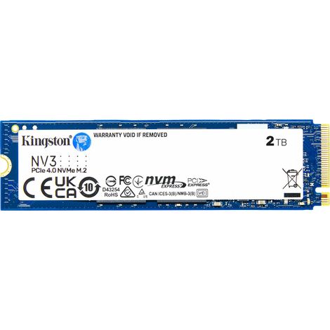 Disco Duro Kingston NV3 2 TB SSD M.2 NVMe 2280 PCIe 4.0 3D NAND