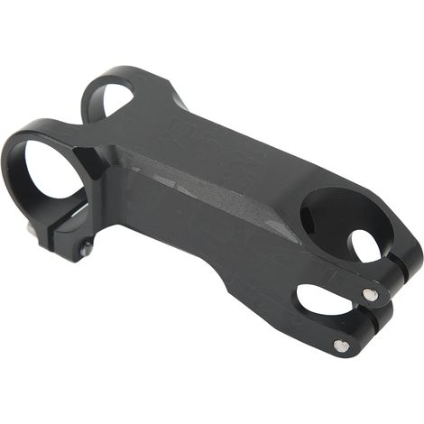Potence de Vélo -17° Noir Design Creux Usinage CNC Finition Brillante Remplacement Guidon VTT Potence Relevée 80mm (1/5)
