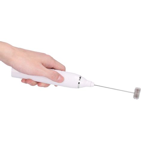 Mousseur à lait 3 vitesses, mélangeur multifonction portable, machine à mousser le lait électrique, chargement USB (blanc) (1/5)