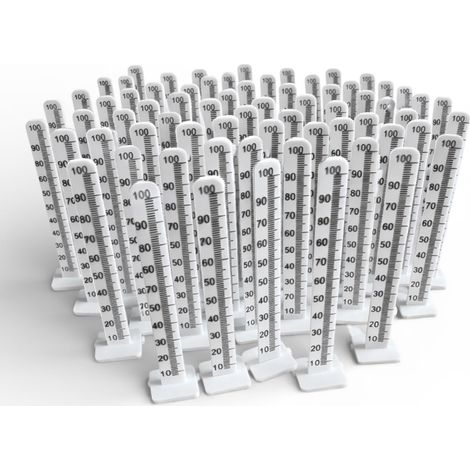 Jauge de Nivellement 0 100 mm Packs de 10, 15 ou 50 pièces Pack de 15