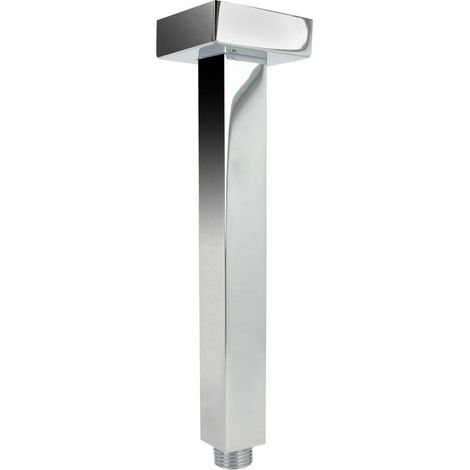 Bras de douche Quattro 200 mm x 1/2’’ pour plafond, laiton chromé, avec rosace