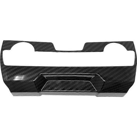 Garniture intérieure de panneau de console centrale en ABS style fibre de carbone pour-- (1/5)