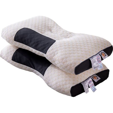 Oreiller pour favoriser le sommeil, oreiller cervical avec noyau en velours pour la protection de la colonne cervicale, oreiller d'intérieur indéformable (1/5)