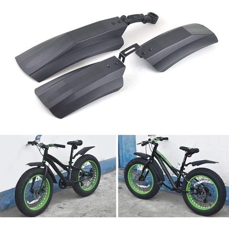 Guardabarros resistentes de 26 pulgadas para bicicletas de montaña - Juego de 2 - Ligeros y fáciles de montar (1/5)