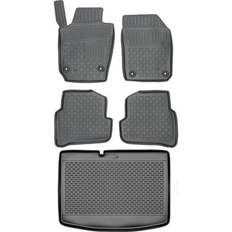 Juego de alfombrillas para Skoda Fabia III Hatchback (2014-2021) - Alfombrilla para coche + alfombrilla para maletero (1/5)