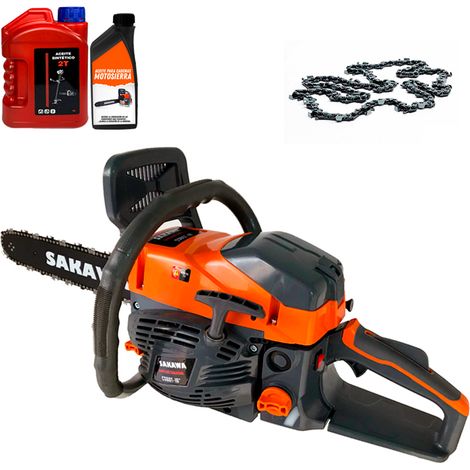 Tronçonneuse moteur à essence 48cc 16" + Kit Huiles + Chaîne (1/5)
