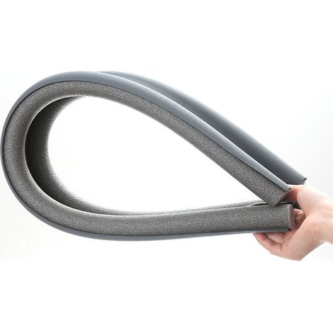 Butée de porte 37,4 pouces en mousse EPE non tissée sous bande d'étanchéité anti-bruit pour portes extérieures et intérieures bleu gris (1/5)
