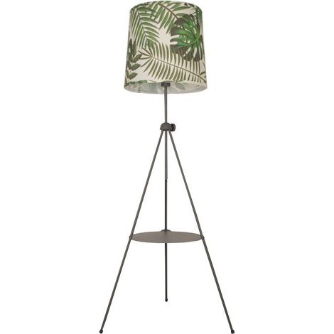 Lampe sur pied avec tablette "Madison" - Vert