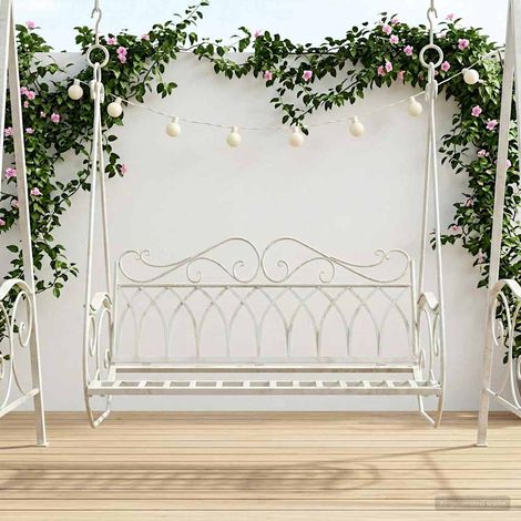 Banco Columpio Acero 112 x 60 x 126,5 cm antiguo