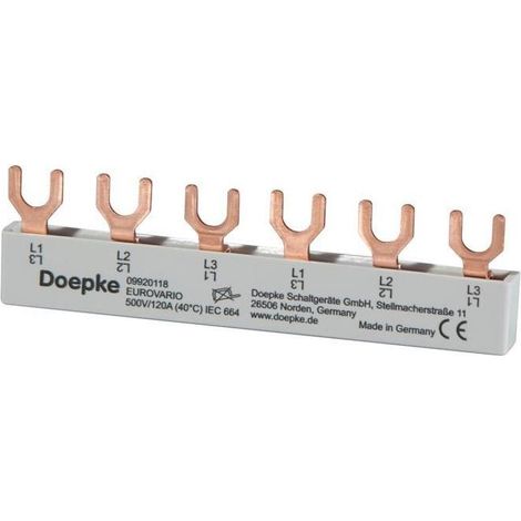 Sammelschiene EV-S G 3.6.120, 10 mm², Gabel, 3-phasig (1/5)