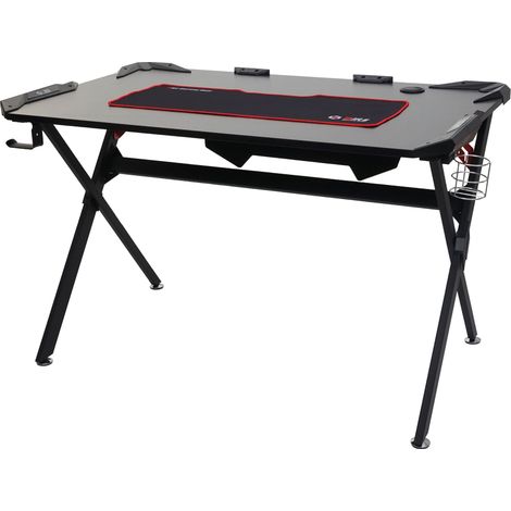 Scrivania porta computer PC gaming ragazzi HHG-177 120x75cm nero