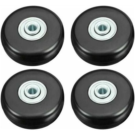 Suitcase Caster, Luggage Suitcase Repair Caster Heavy Load 50mm Mute Rubber Universal Swivel Replacement Wheel Transport Replaces Caster 4PCS for Suitcase/Luggage/Backpack/Travel