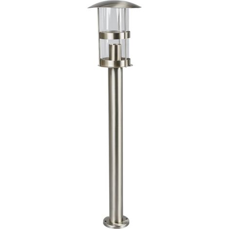[GEBRAUCHT] B-Ware Lindby Wegelampe Noemi 80 cm grau Edelstahl IP44 dimmbar E27 60 W (1/2)