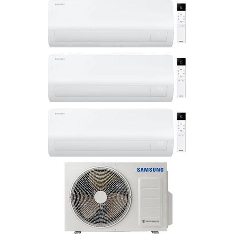 Samsung Climatizzatore Trial Split Cebu S2 7+9+18 con AJ068TXJ3KG/EU Inverter Wi-Fi Classe A++