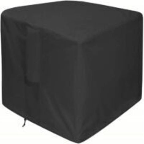 Housse de protection pour foyer - Housse de table de foyer carrée 420D imperméable et résistante pour patio - Noire (carrée - 82 x 82 x 61 cm) - Convient aux housses de foyer/bol de 32 pouces