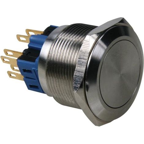Bouton-Poussoir - Acier Inoxydable - DPST 1NO 1NC - IP65 - 230 VAC 5 A - Perçage Ø25 mm (1/3)