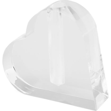 Support à roses en forme de cœur, support à roses recouvert d'acrylique transparent, étagère, décoration adaptée aux roses naturelles individuelles (1/5)