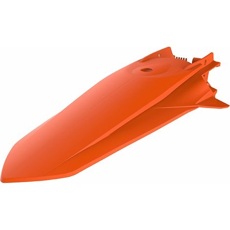 Guardabarros trasero Polisport para KTM SX SXF 2019-2022, color naranja y resistente.