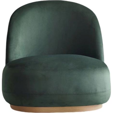 Fauteuil en velours vert - Colette (1/5)