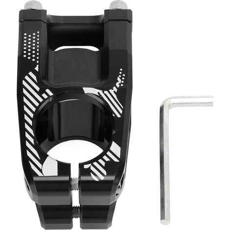 Potence Vélo 31.8x45mm Courte en Alliage d'Aluminium Léger CNC pour VTT et Vélo de Route Noir (1/5)