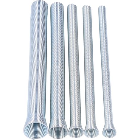 Kit de cintreuses à ressort en acier pour tuyaux cuivre aluminium acier à paroi fine 5/8in 1/2in 3/8in 5/16in 1/4in (1/5)