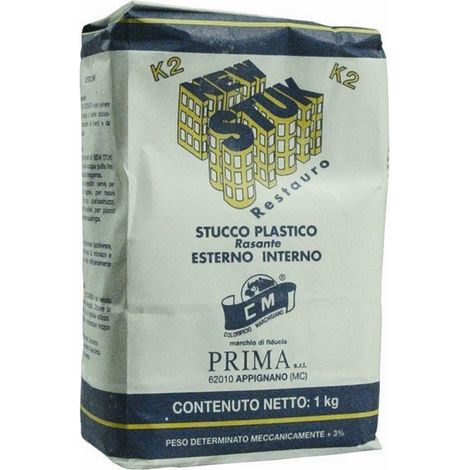 STUCCO IN POLVERE "K2 NEW STUK RESTAURO" 5 KG EST./INT. (1/2)