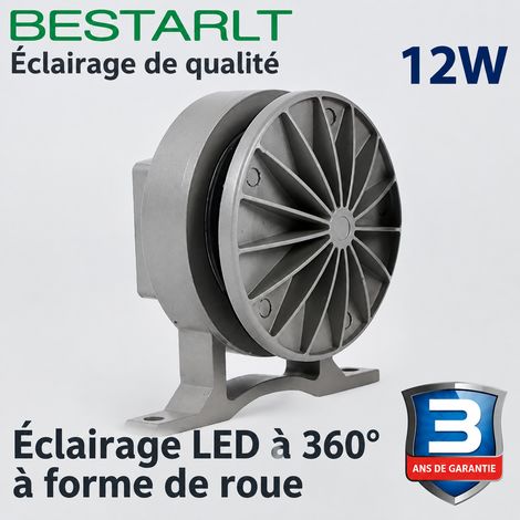 Projecteur LED Contour Façade Fenêtre 360° 12W 1900K-6500K 46 × 46 × 42 cm 1,6 kg – Livraison gratuite