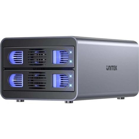Unitek RAID Enclosure for SATA Drive 2.5''/3.5'' 4 Modes 40TB USB C 10Gb/s
