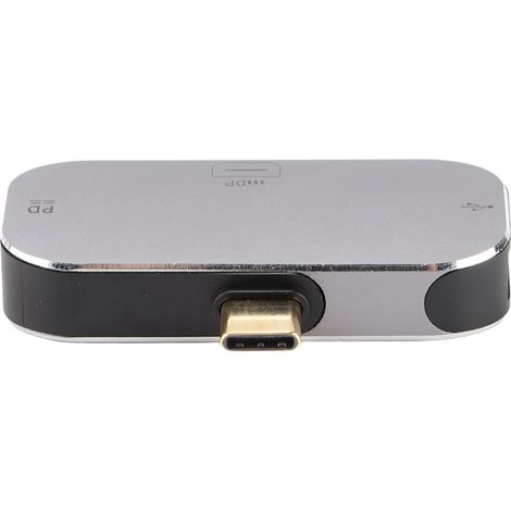 Station d'accueil USB-C vers Mini DisplayPort, USB-A et USB-C pour PC, Mac et téléphones Android