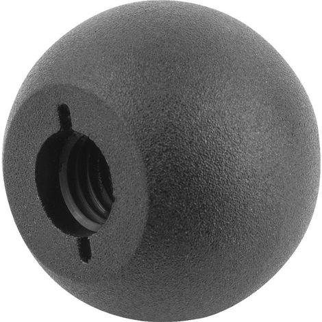 Poignee spherique avec filetage plastique Filetagefemelle M 5 Forme C d: 16 mm                                   ,