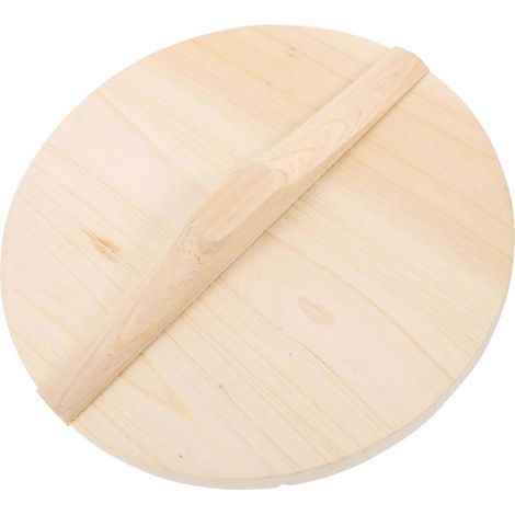 Couvercle en bois beige compatible avec les cuiseurs à riz vapeur (1/5)