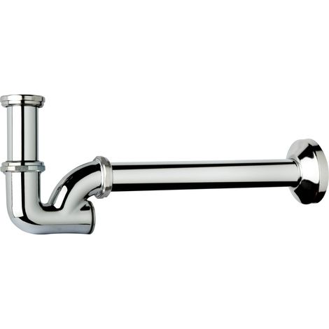 Sifone a colonna in ottone cromato senza piletta per lavabo 1 1/4 x 32 TEA