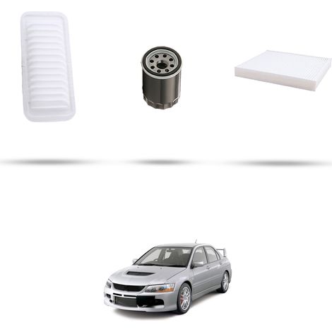 Kit tagliando 3 filtri compatibile con Mitsubishi Lancer VIII 1.8 Mivec 110kw dal 2009 (1/5)